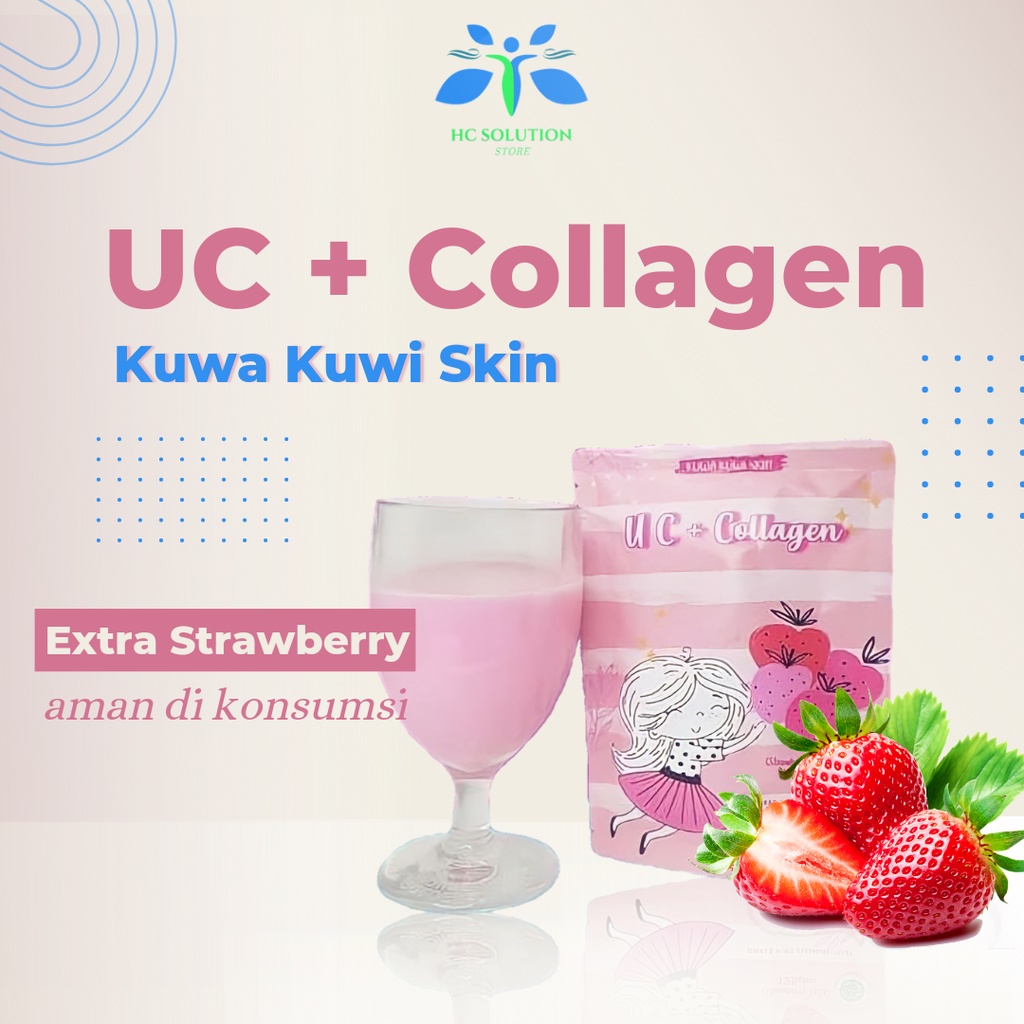 Uc + Collagen by Kuwa Kuwi Skin Susu Collagen Minuman Susu Pemutih Badan & Wajah Kolagen Kecantikan