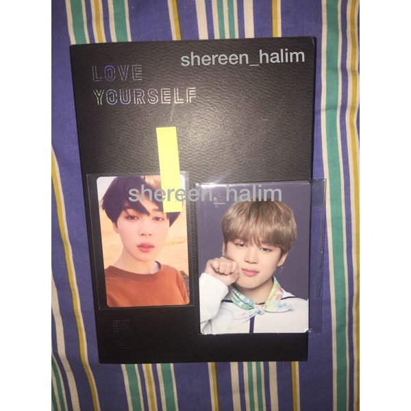 FULLSET PHOTOCARD JIMIN TEAR Y + MPC JIMIN SOWOOZOO 8/8 MINYAK TELON UNYEL