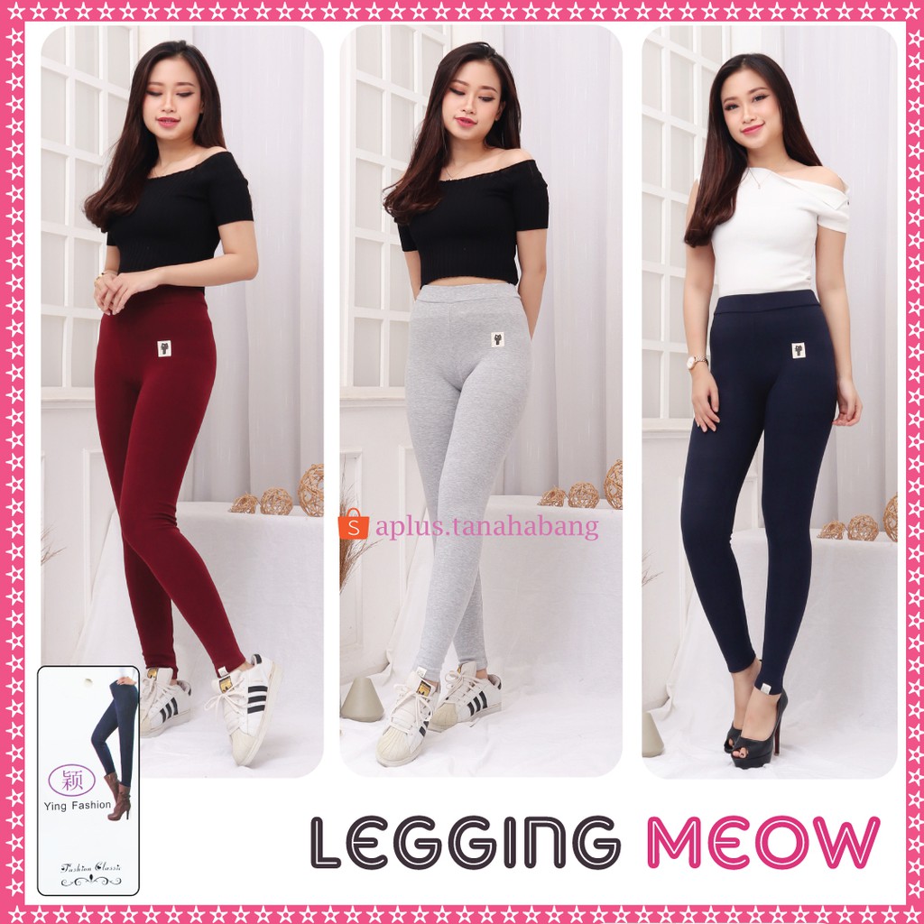 Legging Meow / Legging Panjang / Legging Tebal Wanita / Legging Premium Wanita / Legging Korea