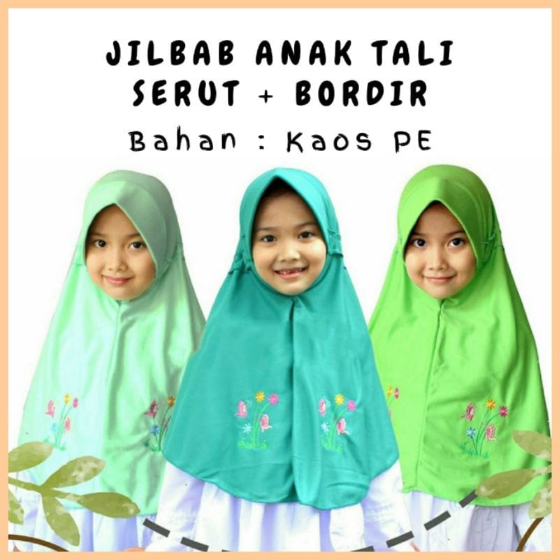 JILBAB INSTAN HIJAB BERGO KAOS SERUT anak sekolah SD Jilbab Anak Murah Harga Grosir Anak Cewe Muslim
