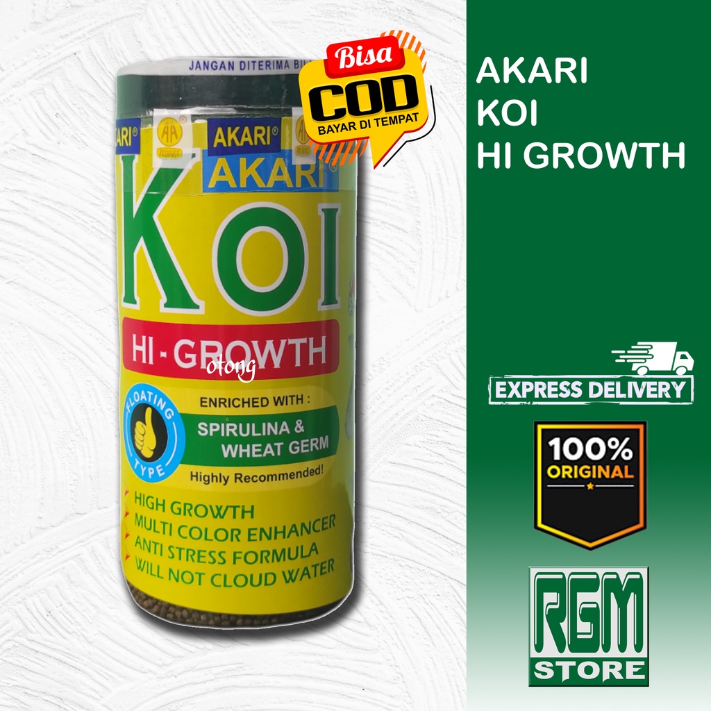 AKARI KOI HI GROWTH 100 GR pakan makanan pelet ikan hias aquarium