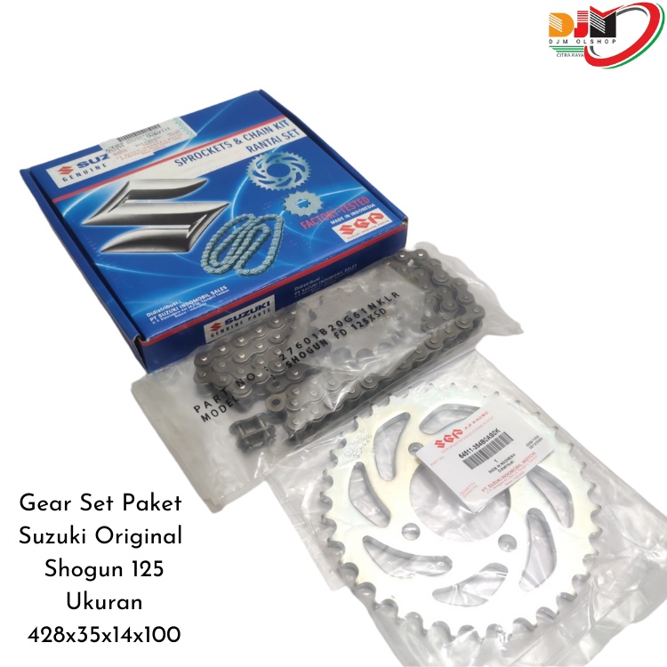 Gear Set Paket Suzuki Shogun 125 Smash 110 Original SGP 2700-20G61-KIT