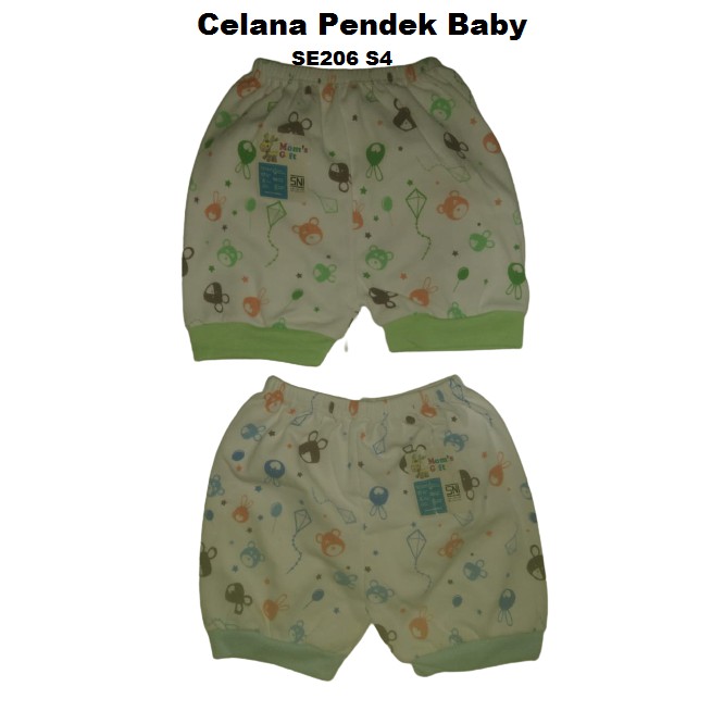 Celana Pendek Katun Tebal Halus Baby New Born TERDAFTAR SNI / Celena POP Bayi SE206