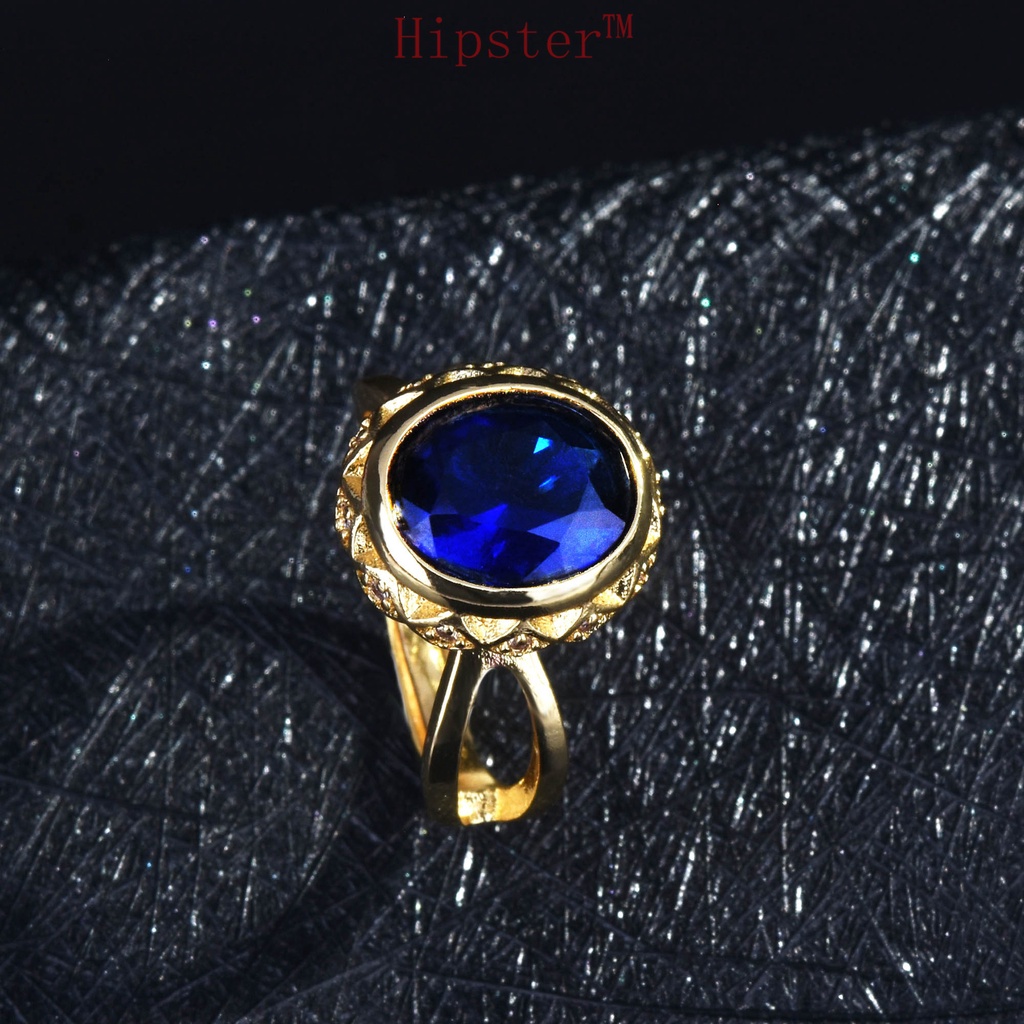 Cincin Tunangan Dengan Sapphire Untuk Wanita