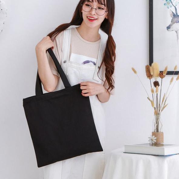 NEW Tas Totebag Polos Warna Warni Tote Bag Polos Kanvas Tas Wanita Import Murah Import #bisacod