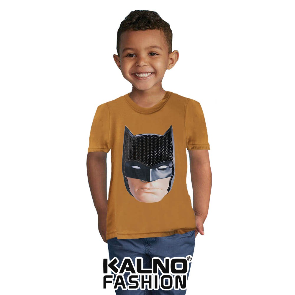 kaos baju anak BTMAN MUKA umur 1 - 7 tahun, baju anak super hero, baju anak karakter