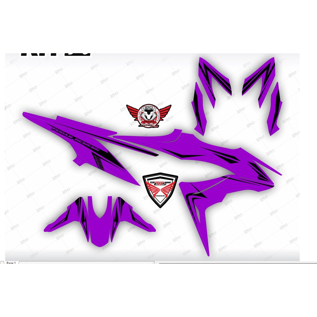 Decal Honda Sonic 150 Dekal Striping Sonic 150