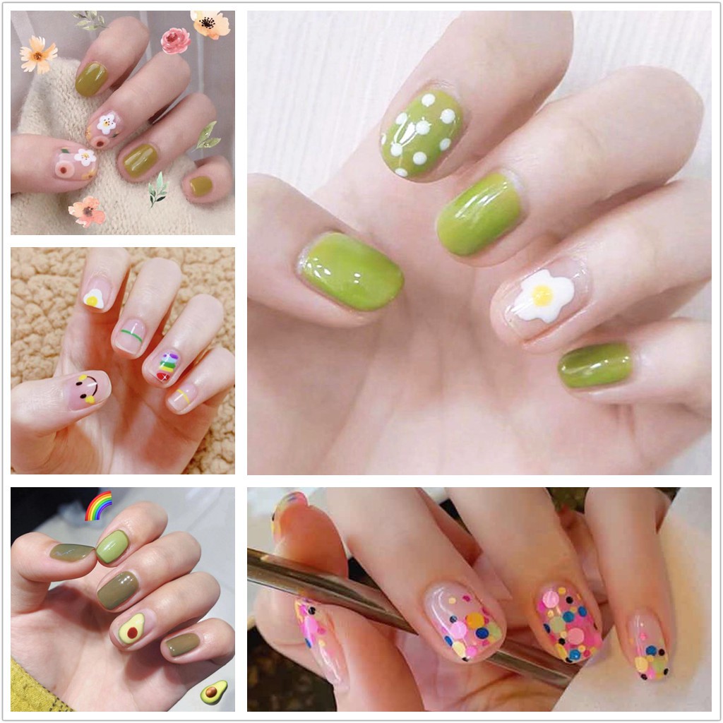 &lt;Jjoygirl&gt;DA Nail Sticker Motif / Sticker Kuku / Stiker Kuku / Nail Stiker Glitter / Stripes Design