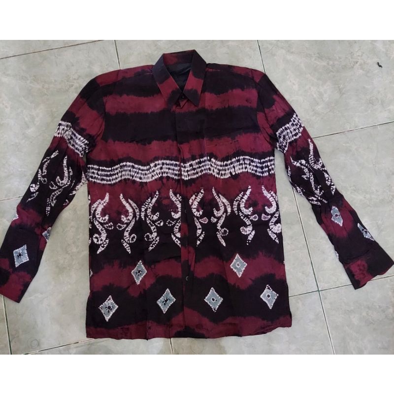 Kemeja Batik Sasirangan Slim Fit Pria