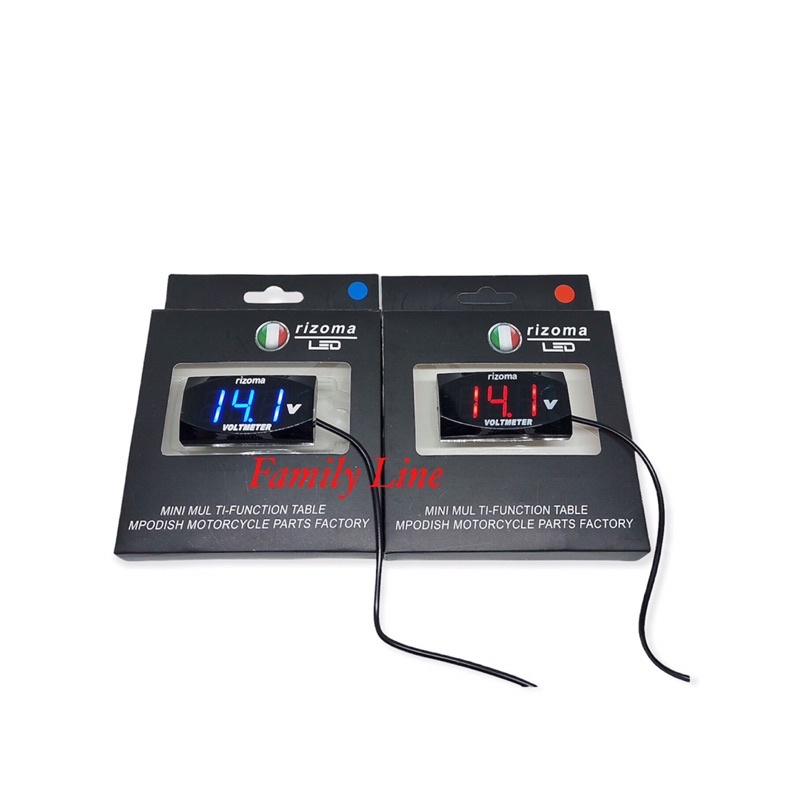 Volt Meter Aki Pengukur Aki LED Digital 12volt Rizoma Motor Universal