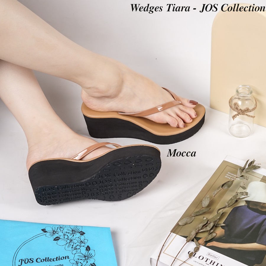 Sandal Wedges Wanita - Tiara Tinggi 7 cm by JOS Collection