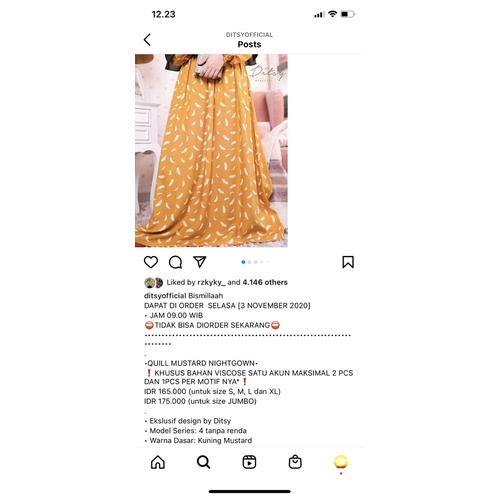 Preloved Ditsy Size M