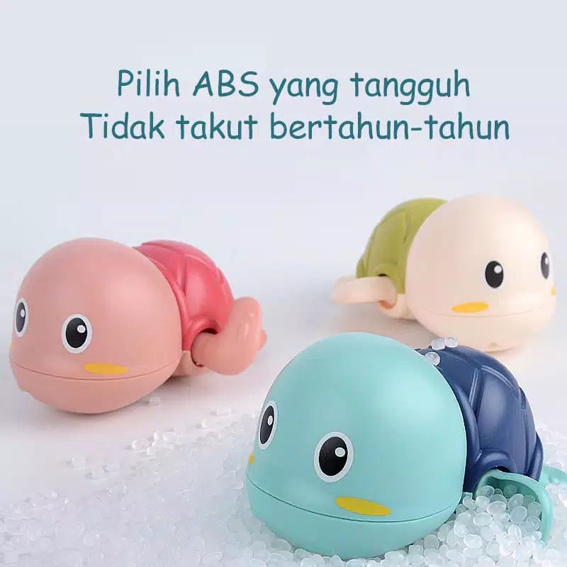 Mainan Baru Mandi Bayi Kura Kura Berenang Bergerak Mutar / Mainan Mandi Anak