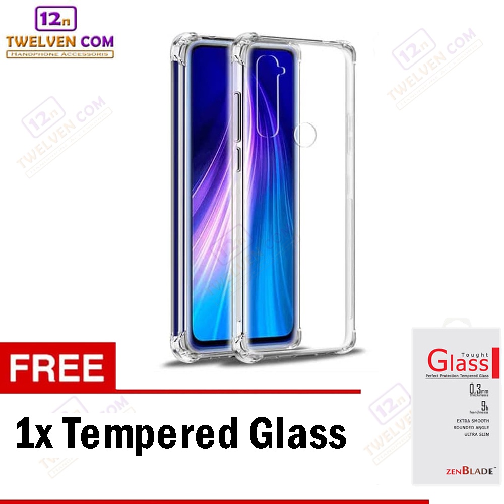 [FLASH SALE] Case Anti Crack Anti Shock Softcase Xiaomi Redmi Note 8 - Free Tempered Glass