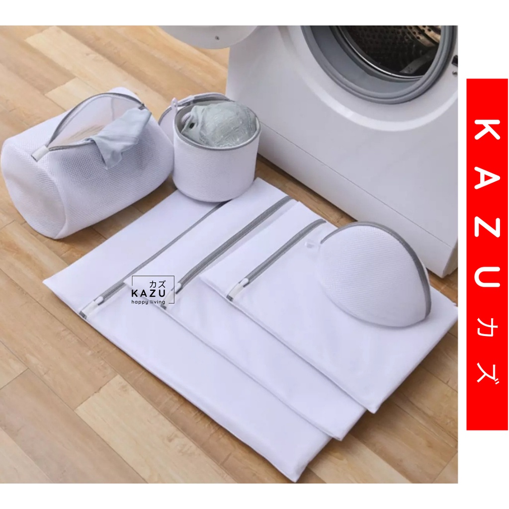 KAZU KHL156 Laundry Bag Kantong Jaring Mesin Cuci Baju Kotor Bra Celana Dalam Underwear Pakaian Bayi Halus Travel Organizer Penyimpanan Pakaian