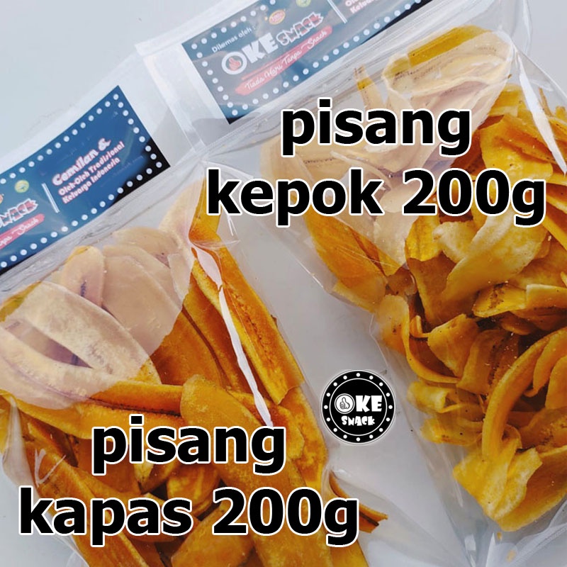 Keripik Pisang Crispy Renyah 200g