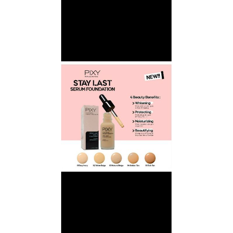

Pixyuvwhitening4bbstaylastserumfoundation