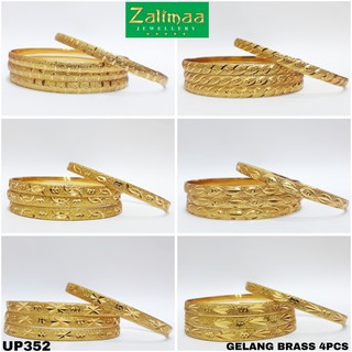 ZALIMAA GELANG  BRASS INDIA  EMAS DEWASA 1set Isi 4pc UP351 