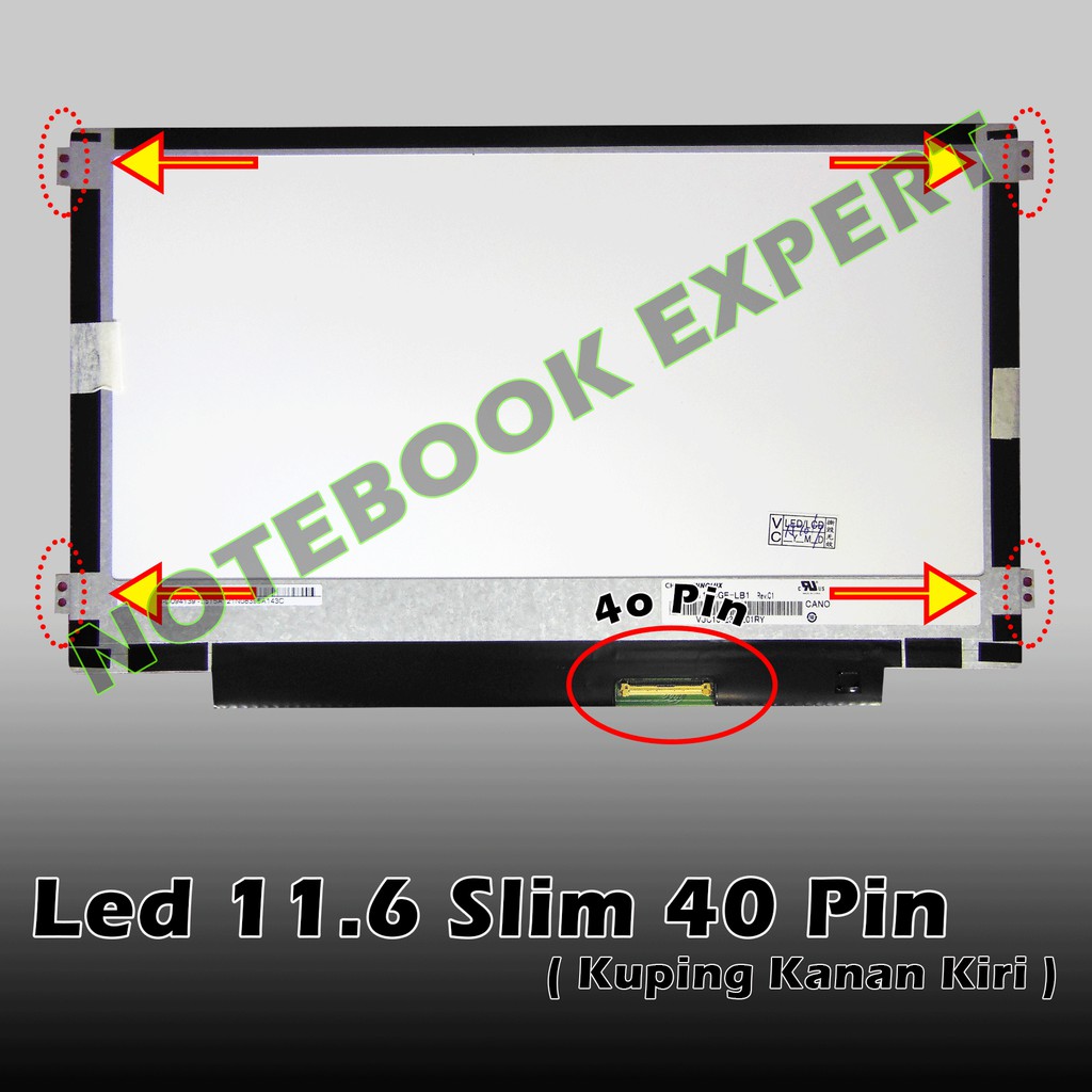 Layar Laptop LCD LED Asus 1225 X201 X200MA X200CA