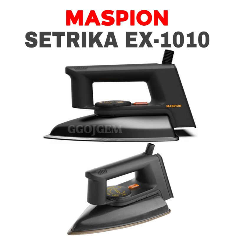 Setrika Baju Listrik Maspion EX 1010 BB / EX1010 Blackberry / Dry Iron Exclusive Gosokan