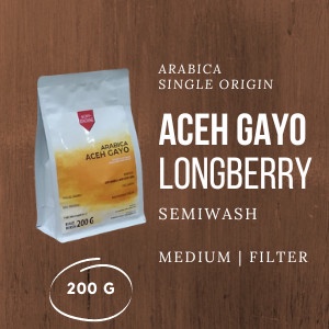 

ARABICA ACEH GAYO LONGBERRY SEMIWASH 200G