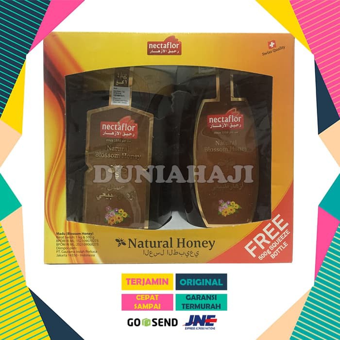 

Terbaru Madu Asli Nectaflor import Swiss 100% Original 1 KG free 500 GR