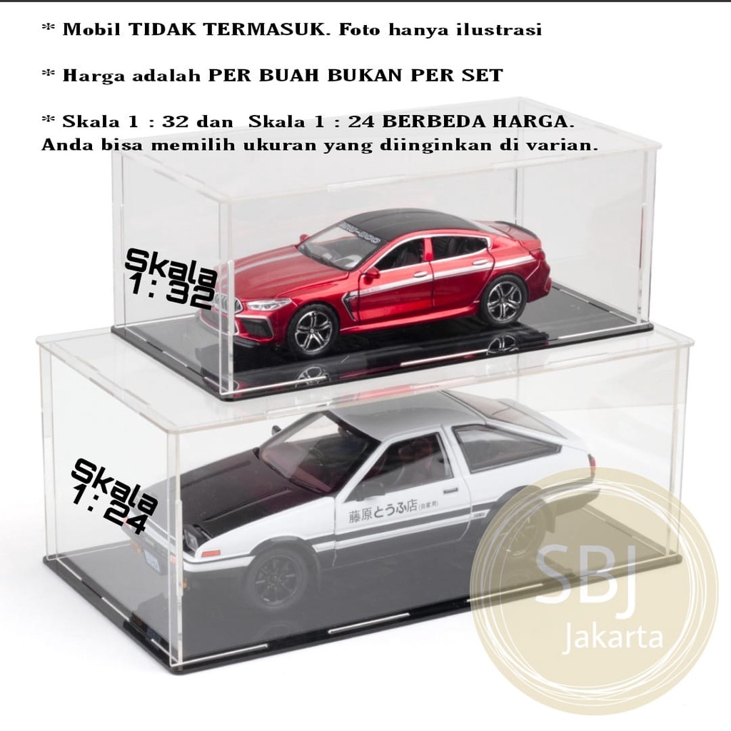 DIECAST KOTAK AKRILIK FINE LASER CUT CASE / KOTAK DISPLAY DIECAST