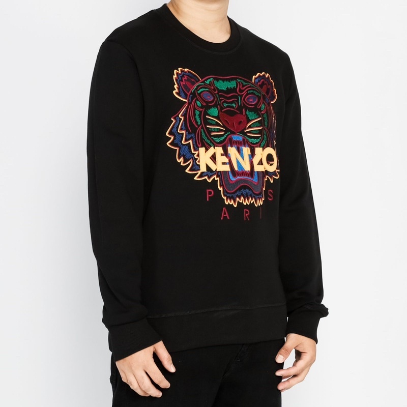 Ken. Tiger Crewneck Brown