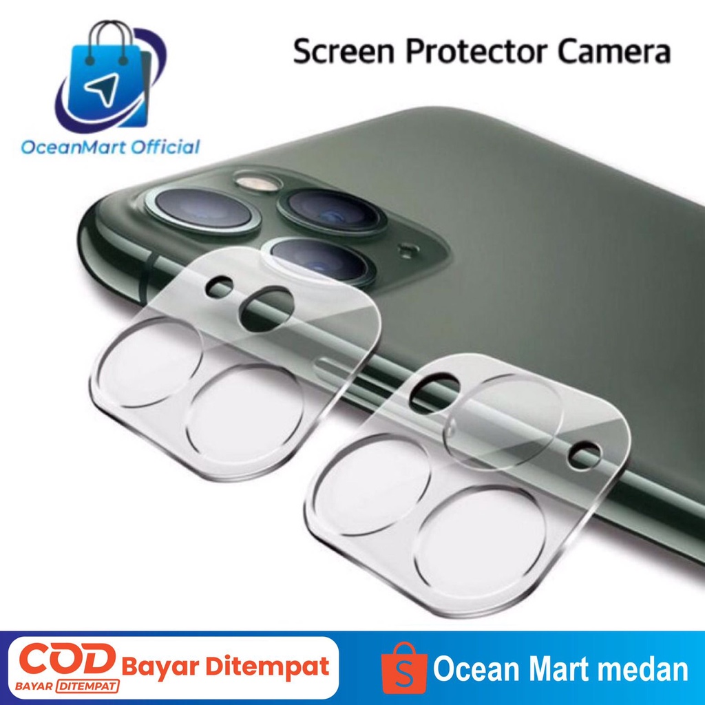 Pelindung Kamera iPhone 11 12 13 Pro Max Tempered Glass Transparant Ring Lens Screen Protector Camera OCEANMART OCEAN MART Aksesoris Handphone HP Murah Grosir