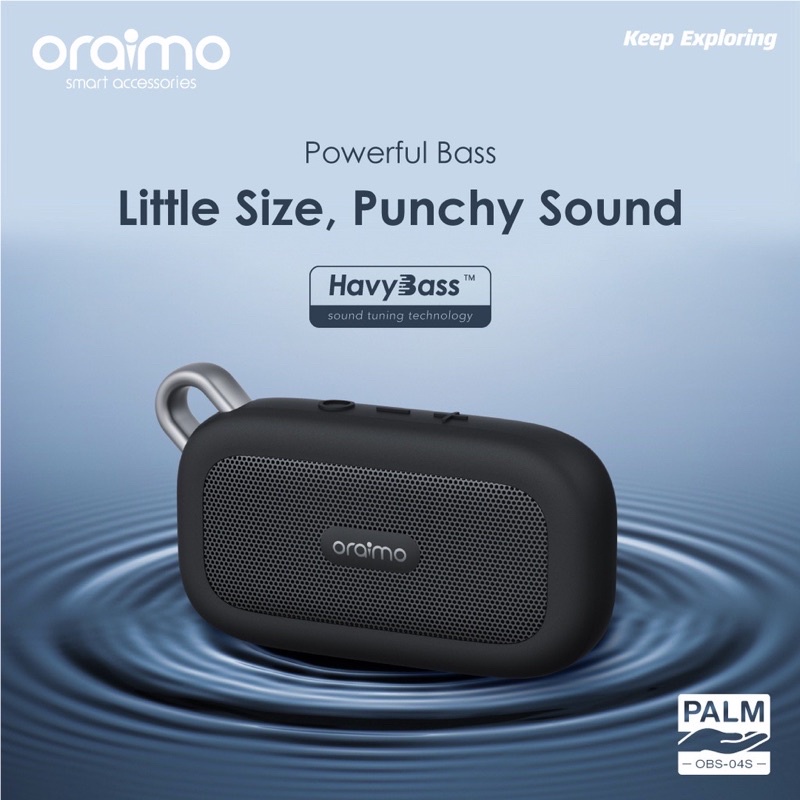 Oraimo OBS-04S Palm Ultra-Portable Wireless Bluetooth Speaker Garansi 1 Tahun
