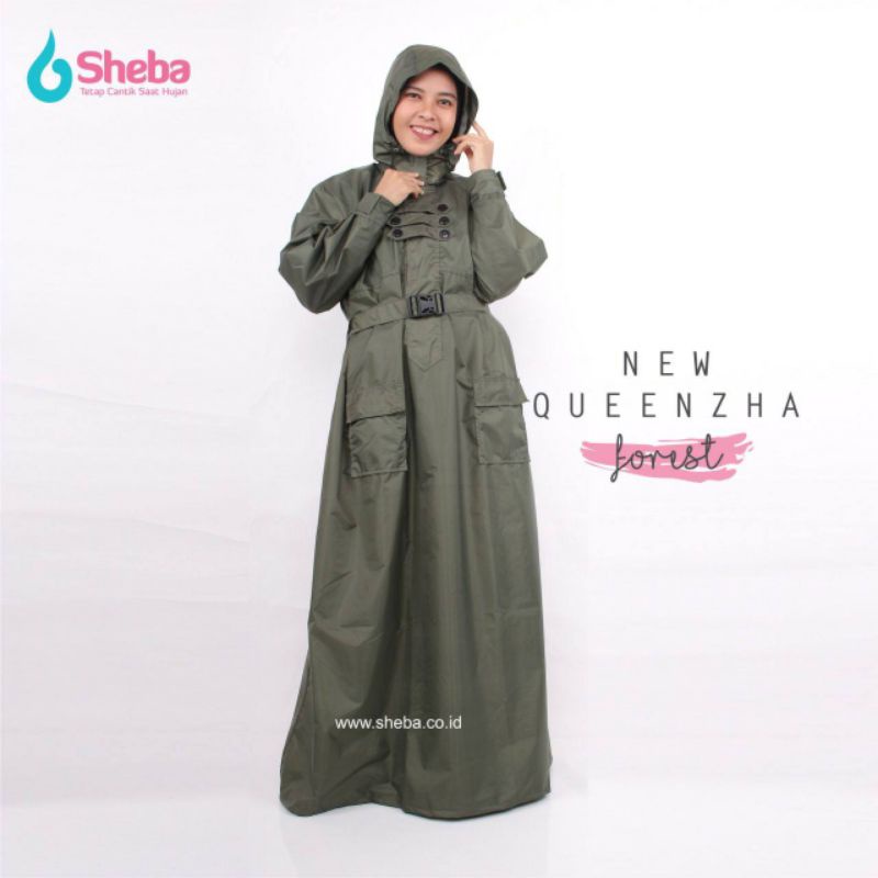 Jas Hujan Muslimah Sheba New Queenzha Model Gamis