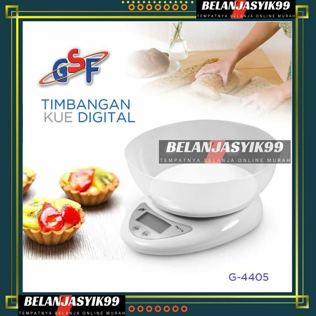 TIMBANGAN DAPUR DIGITAL MANGKOK / TIMBANGAN KUE 5KG GSF 4405 / TIMBANGAN KUE DAPUR SERBAGUNA 5 KG GSF 4405 / GSF G 4405 / GSF G-4405