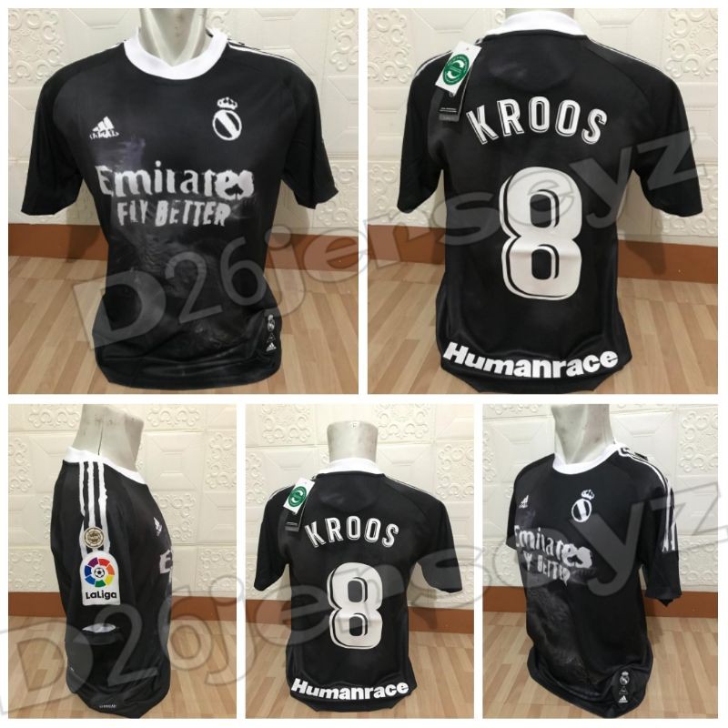Jersey MadriiDd_ 4th Fourth Human race 2020 / 2021 OFFICIAL + Cetak nama Nameset KROOS 8 + Patch La 