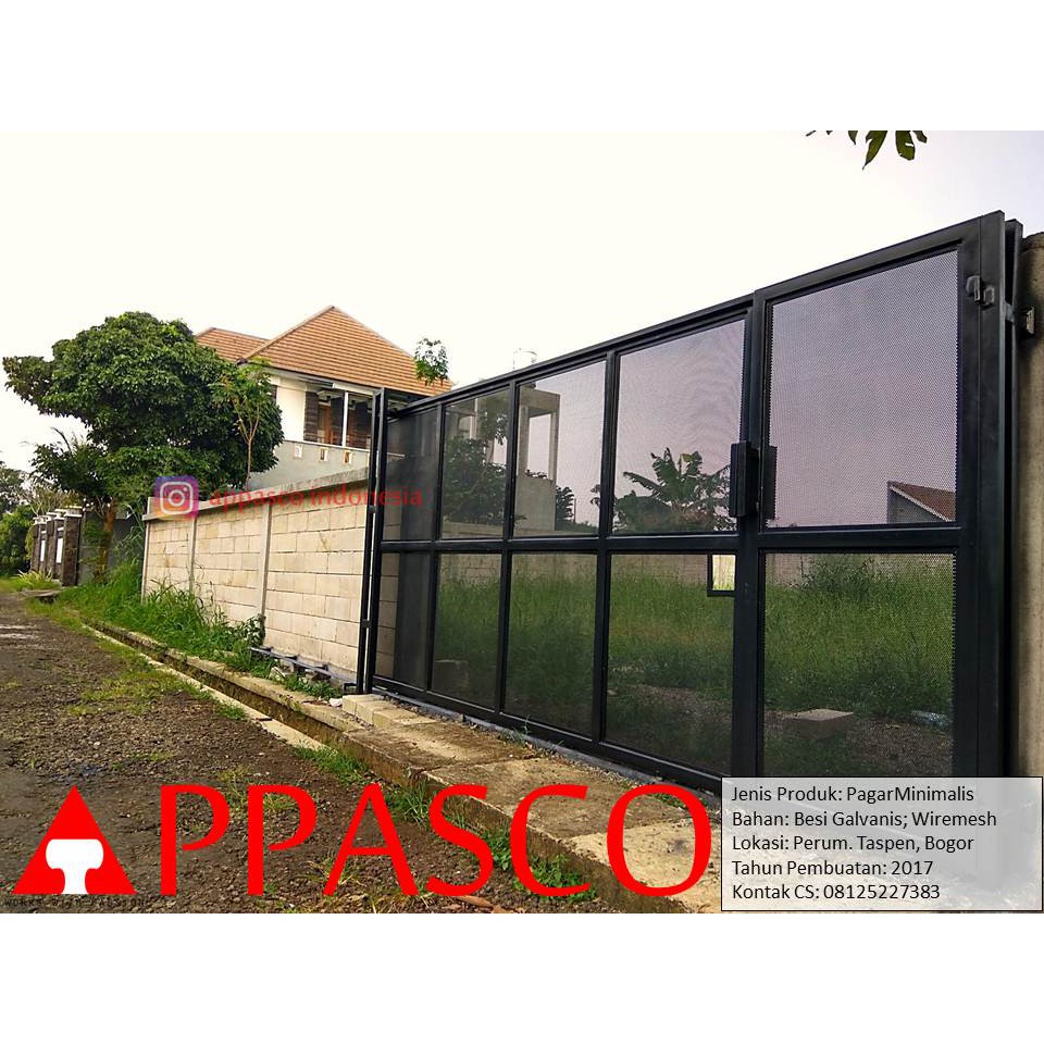  Pagar Minimalis Wiremesh  di Perum Taspen Bogor Shopee 