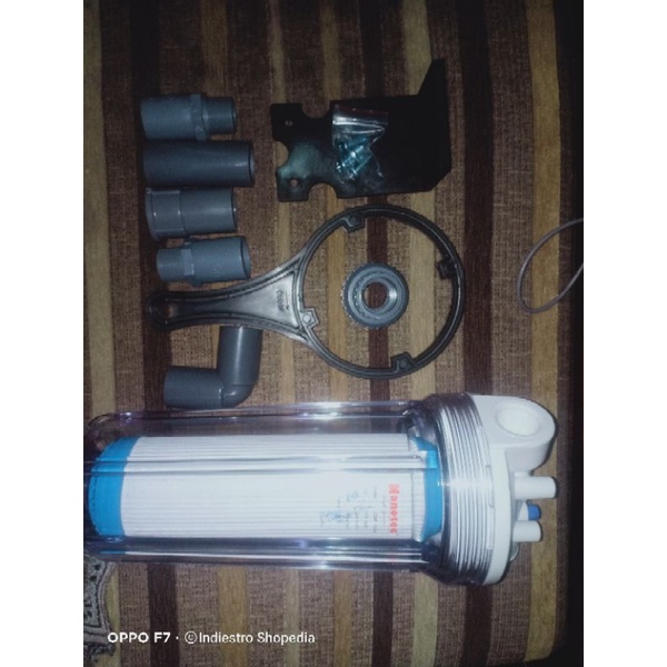 Paket Tabung Filter Air Nanotec Transparan Model CHF-1034