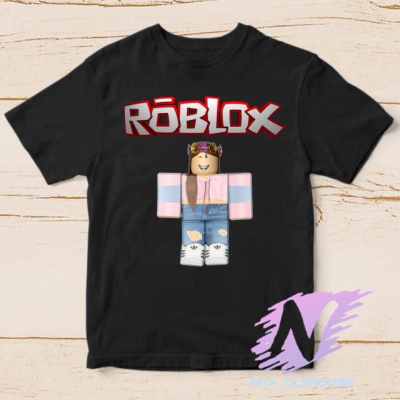 kaos anak minecraft roblox baju Minecraft girls kids