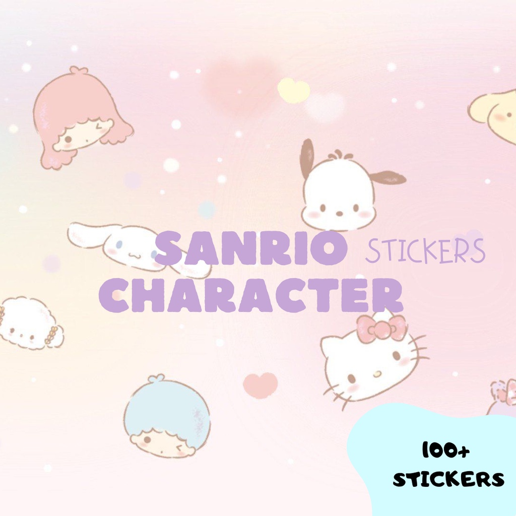 Jual Sticker Digital Cartoon Sanrio Character --- Sanrio Digital ...