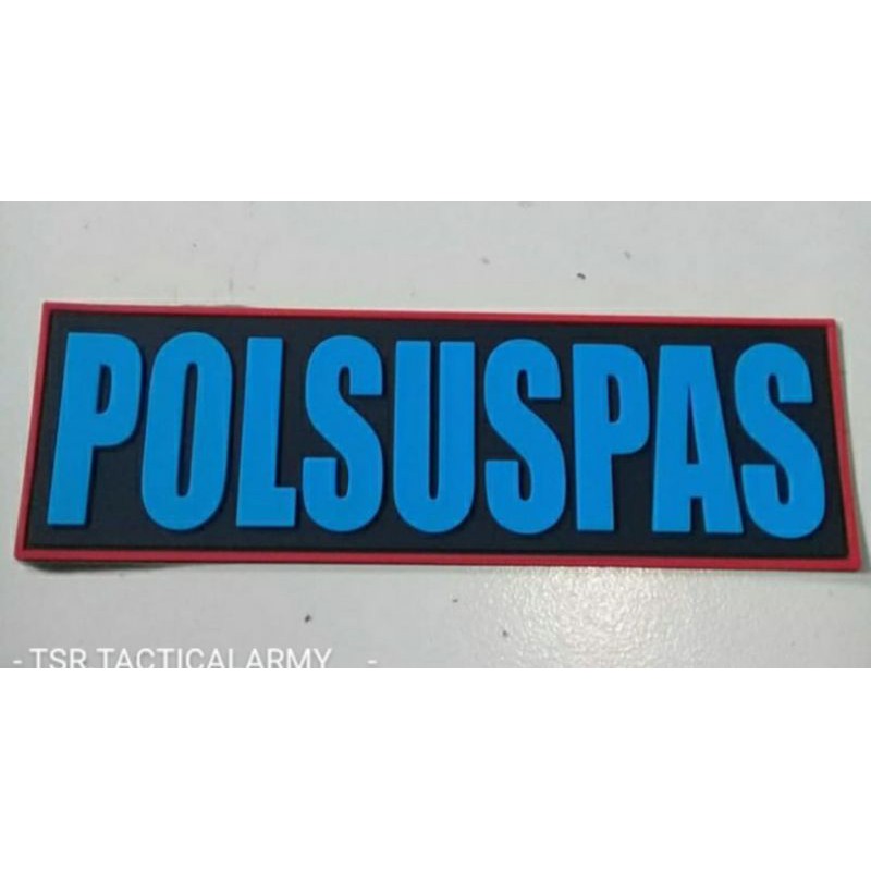 Patch Rubber Karet Emblem POLUSPAS (Velcro)