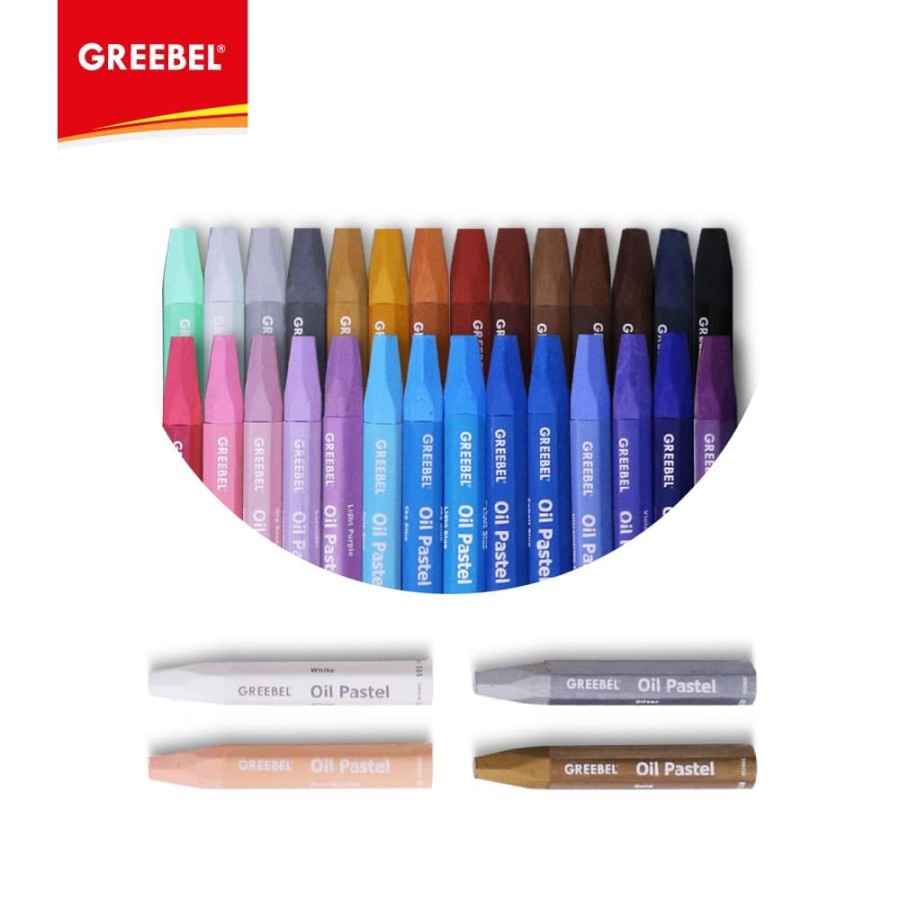 Krayon Greebel Kids Oil Pastel Crayon 55 Color/ Warna