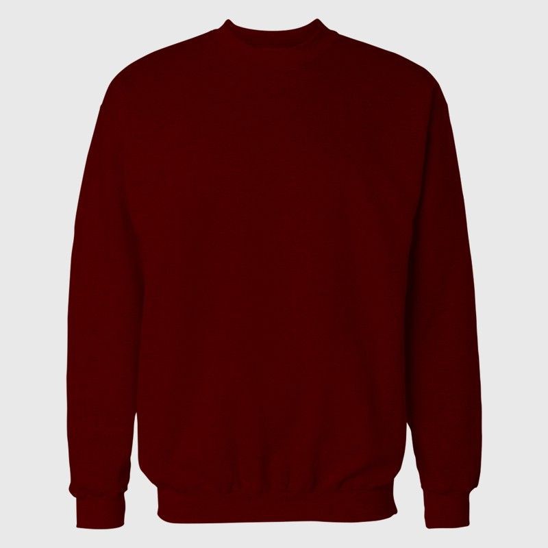 SWEATER CREWNECK BASIC MAROON SIZE M - XXL PRIA & WANITA
