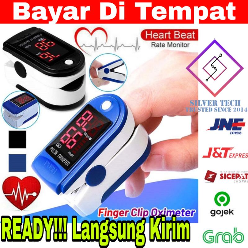 SilverTech Oximeter Digital untuk detak jantung dan kadar oksigen dalam darah Spo2