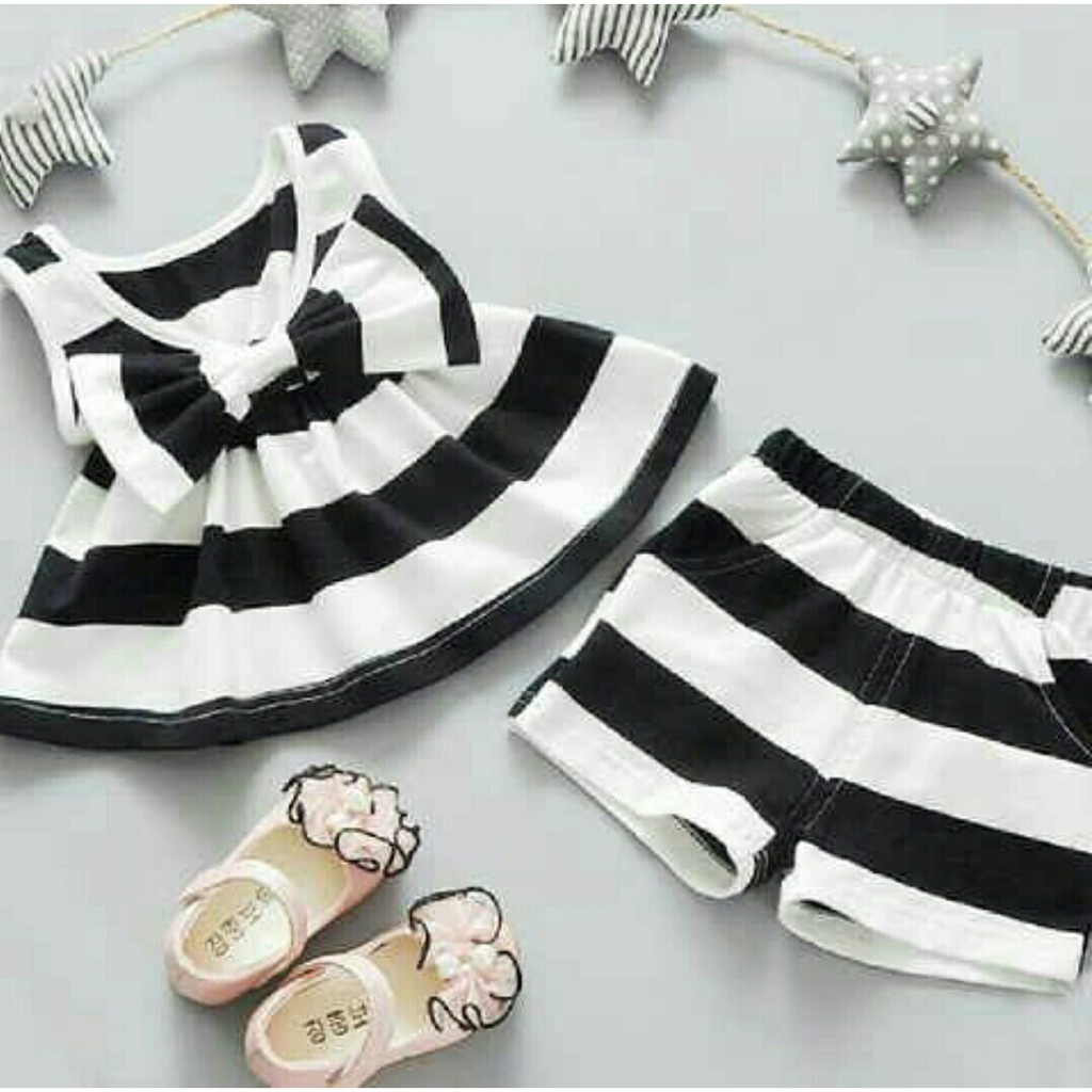 st caca kids caca ribbon kids 3-5th Bhn spandex salur, atasan LD 70cm, panjang baju 43cm, panjang ce