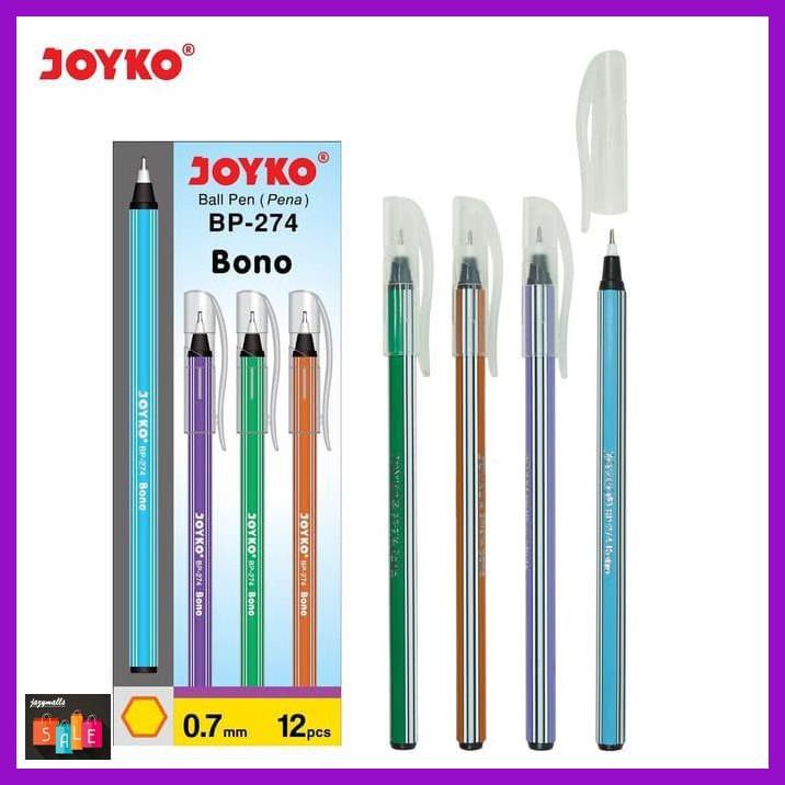 

Silutala- Ball Pen Pulpen Pena Joyko Bp-274 Bono 0.7 Mm 1 Box 12 Pcs -Ori.