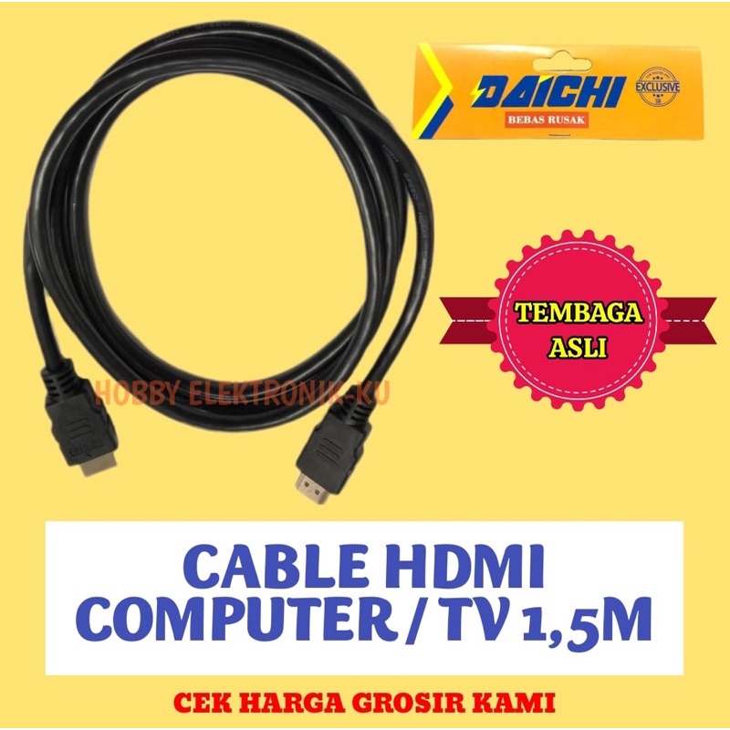 DAICHI KABEL HDMI COMPUTER / TV 1,5M HITAM