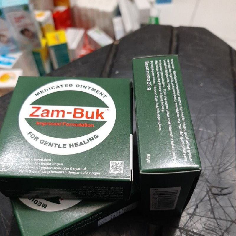 0Zambuk 25gr Obat memar / Salep Zam buk 25g Bayer Original