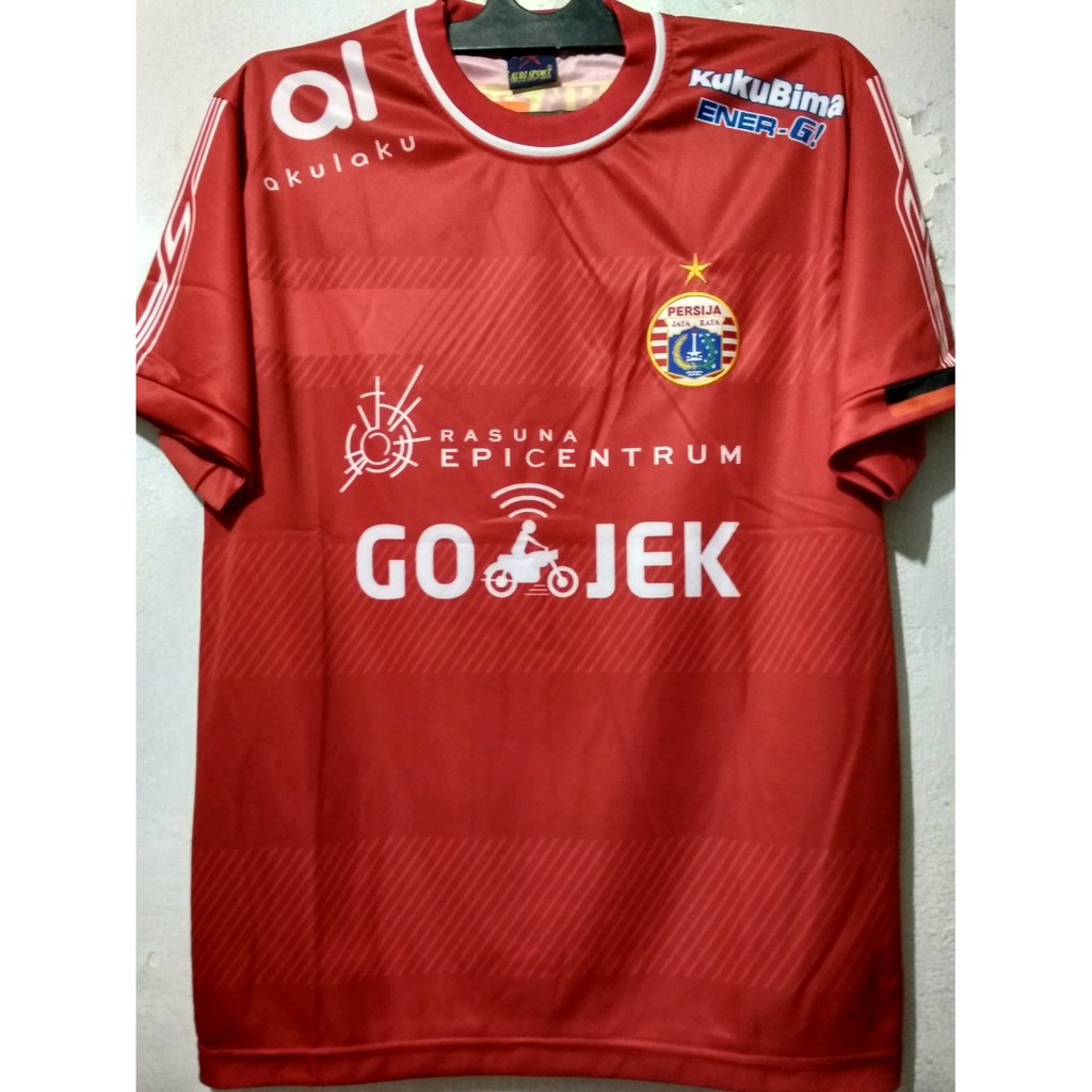 Jual jersey Persija home 2018 merk lokal printing Diskon