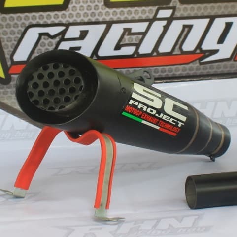 KNALPOT RACING SC PROJECT S1 BLACK SILINCER ONLY