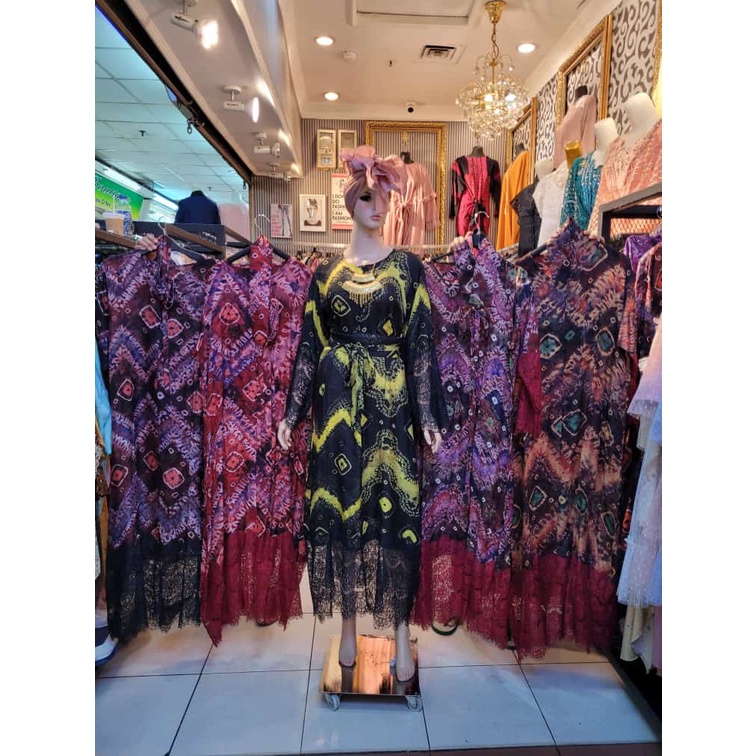 BAJU OUTER WANITA BATIK VISCOSE JUMPUTAN LACE BROKAT TERBARU BAJU PESTA WANITA BATIK VISCOSE KEKINIA
