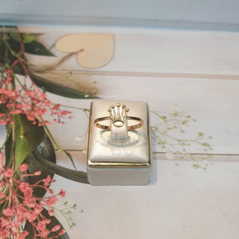 Cincin rlx polos emas asli
