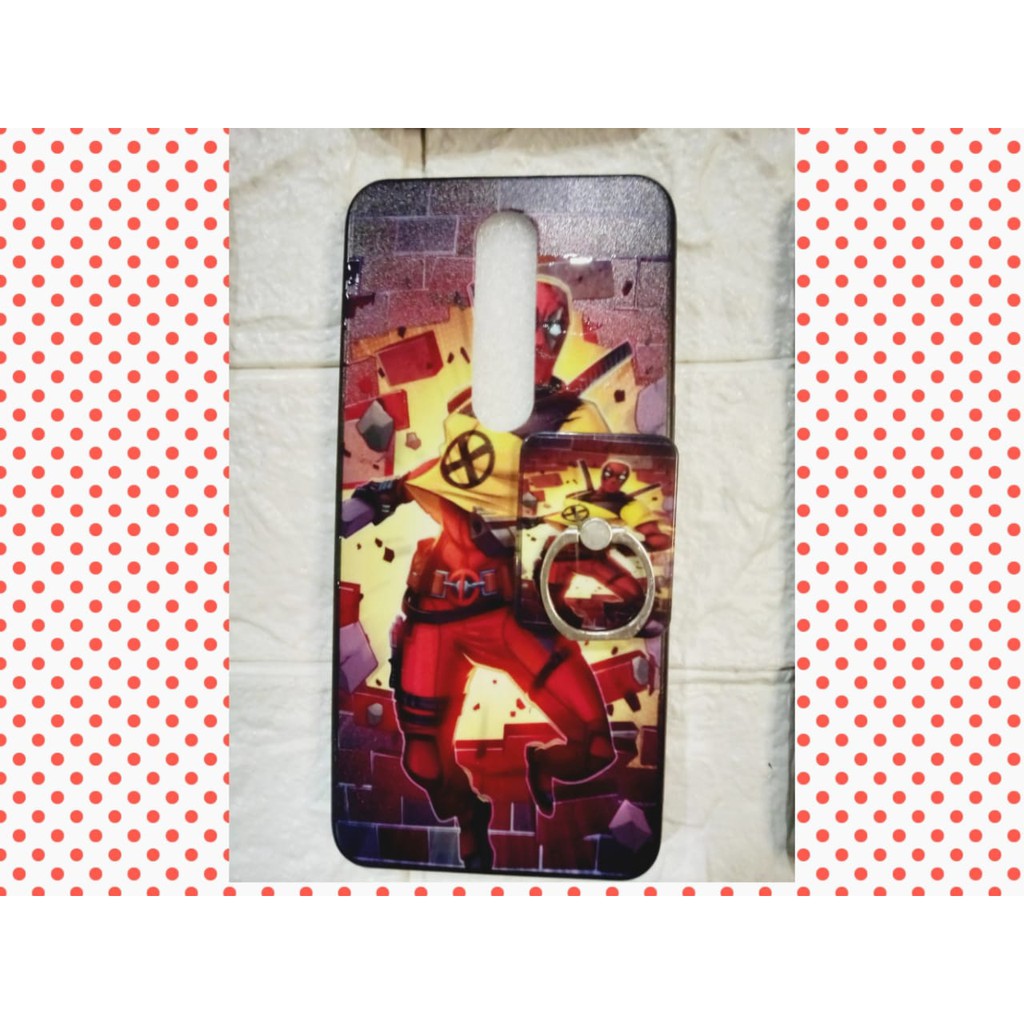 Case OPPO F11PRO+Iring Motif kartun Robot, Hulk, Thor, Spiderman, Ironman